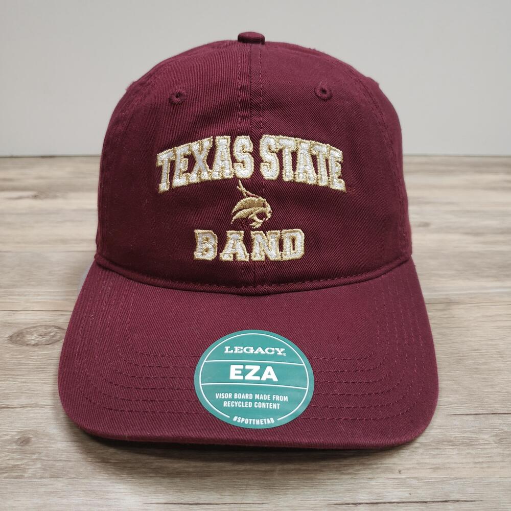 Texas State Bobcats Band Hat Cap Strap Back Mens One Size Red NCAA Legacy